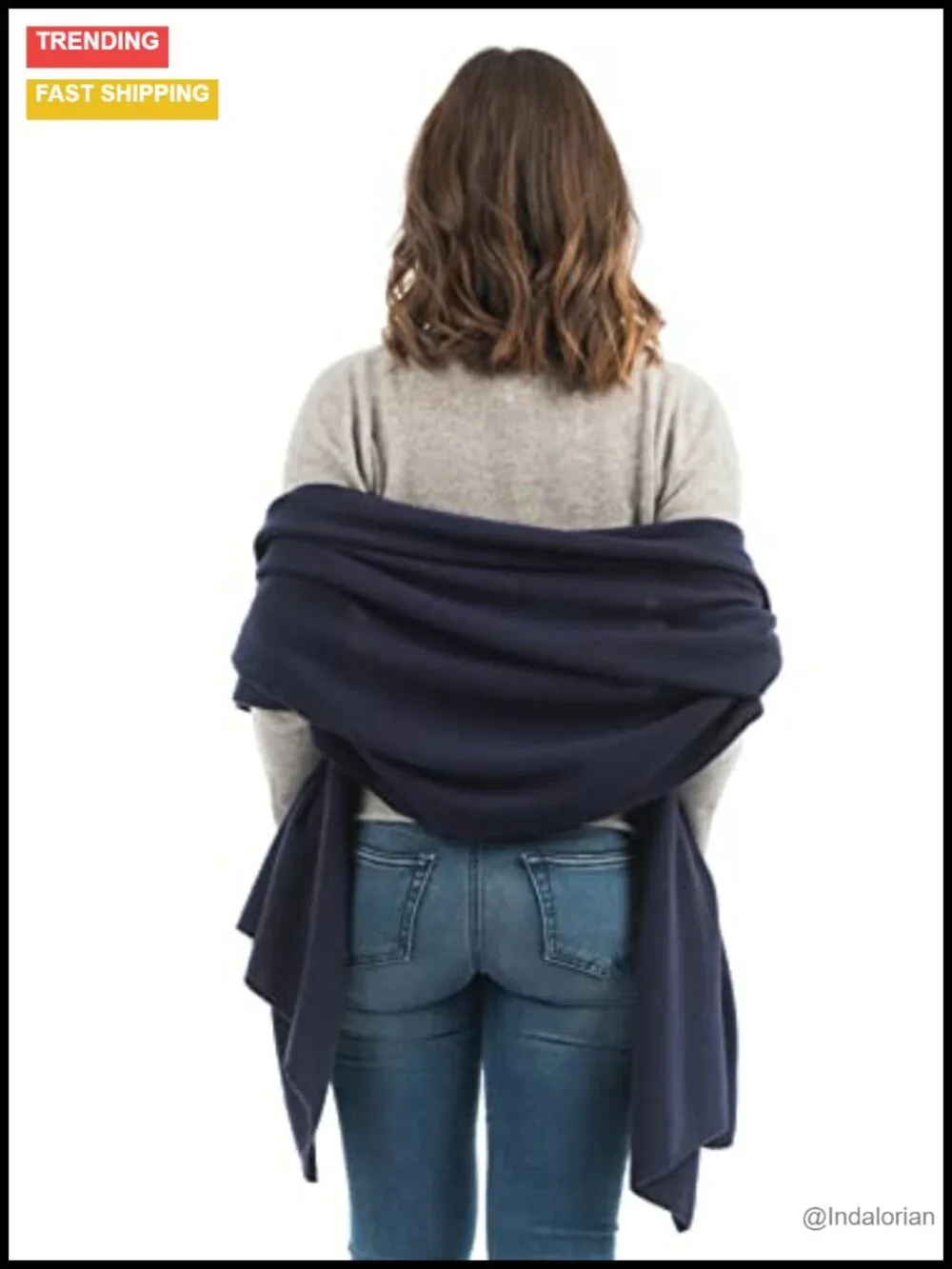 Wool Cashmere Blend Stole Shawl Wrap for Women Evening Gala Wedding